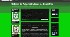 Desktop Screenshot of colegioadministradoresdedesastres.blogspot.com