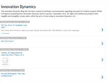 Tablet Screenshot of innovationdynamics.blogspot.com