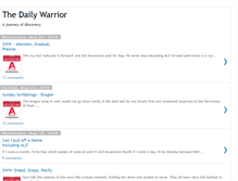 Tablet Screenshot of mylifeasawarrior.blogspot.com