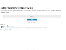 Tablet Screenshot of franchise-consultant-uitm.blogspot.com