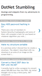 Mobile Screenshot of dotnetstumbling.blogspot.com