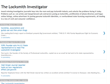 Tablet Screenshot of locksmithinvestigator.blogspot.com
