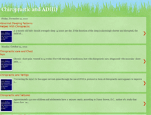 Tablet Screenshot of chiropracticandadhd.blogspot.com