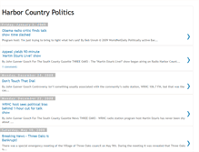 Tablet Screenshot of harborcountrypolitics.blogspot.com