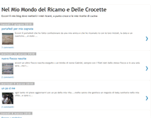 Tablet Screenshot of nelmiomondodelricamoedellecrocette.blogspot.com