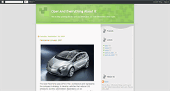 Desktop Screenshot of opelnews.blogspot.com