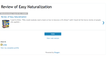 Tablet Screenshot of easynaturalizationreview.blogspot.com