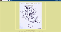 Desktop Screenshot of dreamsofanindianbride.blogspot.com