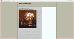 Desktop Screenshot of blogprovocateur.blogspot.com