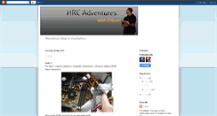 Desktop Screenshot of hrcadventures.blogspot.com