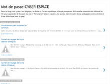 Tablet Screenshot of motdepassecyberespace.blogspot.com