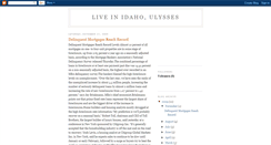 Desktop Screenshot of liveinidaho-ulysses.blogspot.com