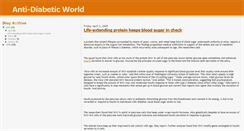 Desktop Screenshot of anti-diabetic-world.blogspot.com