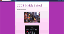 Desktop Screenshot of cccsmiddleschool.blogspot.com