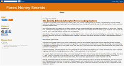 Desktop Screenshot of forex-money-secrets.blogspot.com