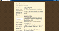 Desktop Screenshot of mylife-shuffled.blogspot.com