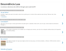 Tablet Screenshot of descendencia-lusa.blogspot.com