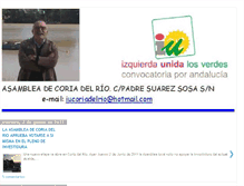 Tablet Screenshot of izquierdaunidacoriadelrio.blogspot.com