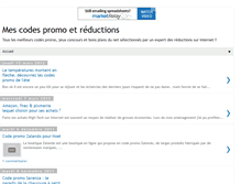 Tablet Screenshot of mon-code-promo.blogspot.com