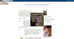 Desktop Screenshot of missionofmamahood.blogspot.com