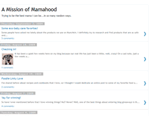 Tablet Screenshot of missionofmamahood.blogspot.com