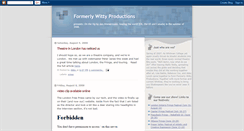 Desktop Screenshot of formerlywitty.blogspot.com