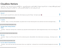 Tablet Screenshot of cloudlessnotions.blogspot.com