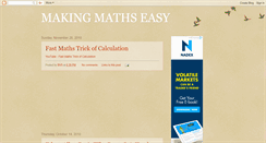 Desktop Screenshot of easymathbvs.blogspot.com