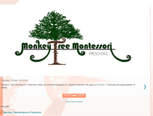 Tablet Screenshot of monkeytreemontessori.blogspot.com