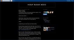 Desktop Screenshot of hidupbudakmedic.blogspot.com