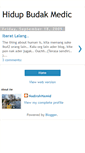 Mobile Screenshot of hidupbudakmedic.blogspot.com