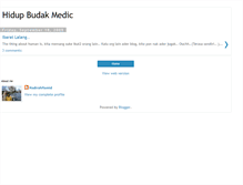 Tablet Screenshot of hidupbudakmedic.blogspot.com