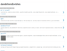 Tablet Screenshot of dandelionsnwishes.blogspot.com
