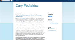 Desktop Screenshot of carypediatrics.blogspot.com