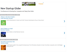 Tablet Screenshot of new-startup-globe.blogspot.com