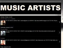 Tablet Screenshot of dailyhustlemusicartist.blogspot.com