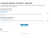 Tablet Screenshot of dogearinfections.blogspot.com