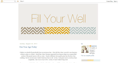 Desktop Screenshot of fillyourwell.blogspot.com