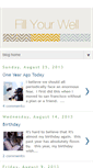 Mobile Screenshot of fillyourwell.blogspot.com