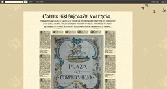 Desktop Screenshot of calleshistoricasdevalencia.blogspot.com