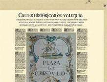 Tablet Screenshot of calleshistoricasdevalencia.blogspot.com