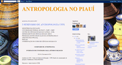 Desktop Screenshot of antropologianopiaui.blogspot.com
