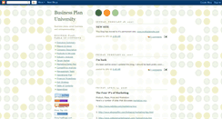 Desktop Screenshot of bizplanuniversity.blogspot.com