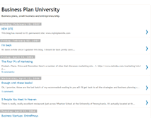 Tablet Screenshot of bizplanuniversity.blogspot.com