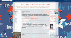Desktop Screenshot of educationquoteofday.blogspot.com