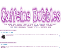 Tablet Screenshot of caffeinebubbles.blogspot.com