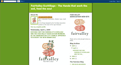 Desktop Screenshot of fairvalleyecovillage.blogspot.com