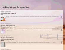 Tablet Screenshot of lifefeelgreattohaveyou.blogspot.com