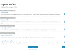 Tablet Screenshot of organiccoffee-blog.blogspot.com