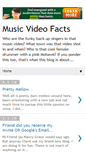 Mobile Screenshot of musicvideofacts.blogspot.com
